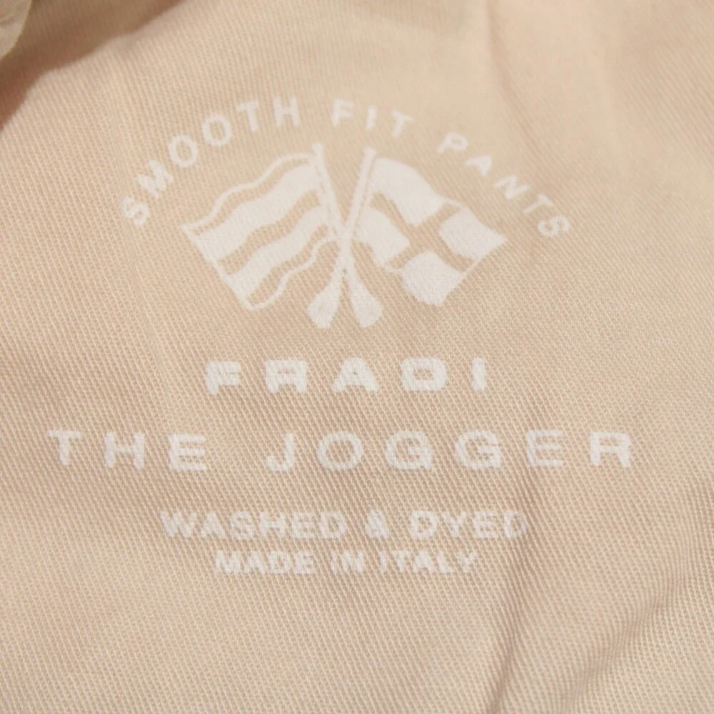 Fradi NWT Casual Pleated Jogger Pants Size 38 US in Beige Cotton Blend